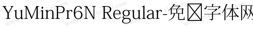 YuMinPr6N Regular字体转换